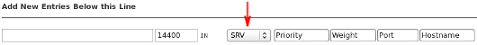 WHM - Add SRV entry
