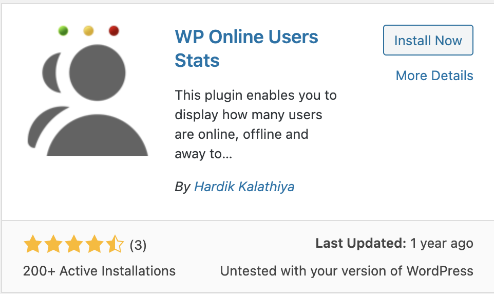 WP Online Users Stats